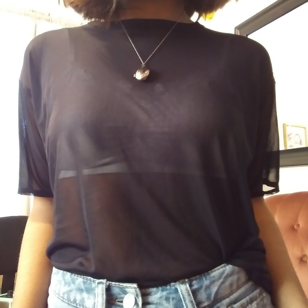 Mesh black shirt
